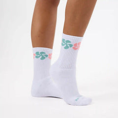 Crew Socks | Funky Plumeria